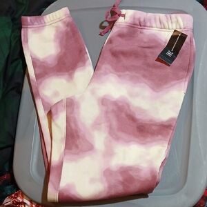 INC Pink & Cream Joggers. Sz. Small